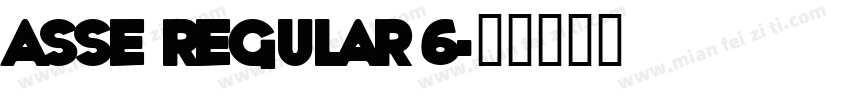 asse Regular 6字体转换